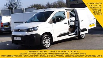 Citroen Berlingo 1000 ENTERPRISE PRO L1 SWB WITH AIR CONDITIONING,6 SPEED AND MOR