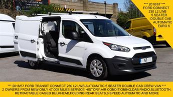 Ford Transit Connect 230 AUTOMATIC L2 LWB 5 SEATER DOUBLE CAB COMBI CREW VAN,ONLY 47.