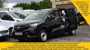 Vauxhall Combo 2300 PRIME L2 LWB IN BLACK,SAT NAV,AIR CONDITIONING,PARKING SENS