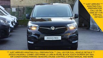 Vauxhall Combo 2300 PRIME L2 LWB IN BLACK,ONLY 38.000 MILES,SAT NAV,AIR CONDITI
