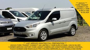 Ford Transit Connect 240 LIMITED L1 SWB IN SILVER WITH PARK ASSIST CAMERA,AIR CONDITI
