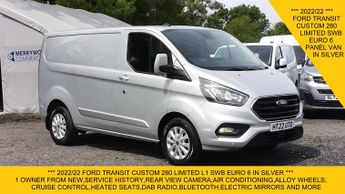Ford Transit 280 LIMITED L1 SWB IN SILVER.AIR CONDITIONING,SENSORS,ALLOYS AND
