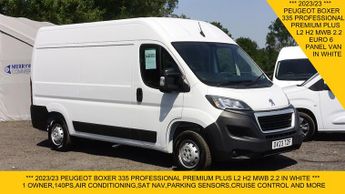 Peugeot Boxer 335 PROFESSIONAL PREMIUM PLUS L2H2 MWB 2.2 140 WITH SAT NAV,AIR 