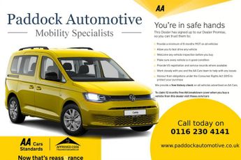 Volkswagen Caddy C20 LIFE TDI Ride Up Front, Disabled, Wheelchair Accessible Vehi