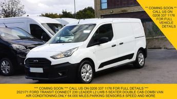 Ford Transit Connect 230 LEADER L2 LWB 5 SEATER DOUBLE CAB COMBI CREW VAN ONLY 64.000