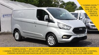Ford Transit 280 LIMITED L1 SWB IN SILVER,AIR CONDITIONING,HEATED SEATS,PARKI
