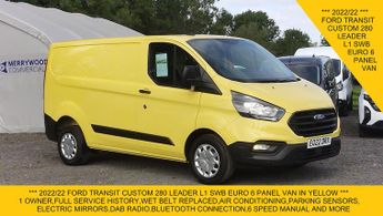 Ford Transit 280 LEADER L1 SWB,BLACK LEATHER STYLE SEATS,AIR CONDITIONING,FRO
