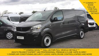 Peugeot Expert 1400 PROFESSIONAL PREMIUM 2.0 LWB 145PS IN GREY,AIR CONDITIONING