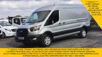 Ford Transit 350 TREND L3 H2 LWB MEDIUM ROOF IN SILVER,AIR CONDITIONING,ALLOY