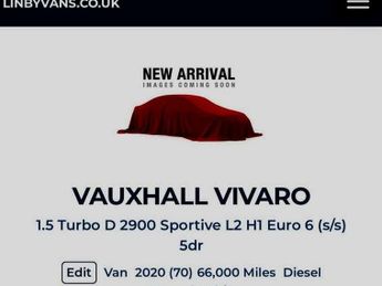 Vauxhall Vivaro 1.5 Turbo D 2900 Sportive L2 H1 Euro 6 (s/s) 5dr
