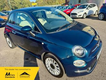 Fiat 500 LOUNGE £20 TAX+GLASS ROOF+P/SENSORS