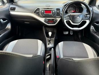 Kia Picanto 1.25 White Hatchback 3dr Petrol Auto Euro 5 (84 bhp)