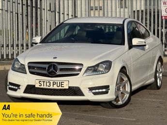 Mercedes C Class 1.6 C180 BlueEfficiency AMG Sport Coupe 2dr Petrol G-Tronic+ Eur