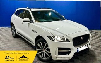 Jaguar F-Pace R-SPORT 163 2.0 DIESEL WHITE SAT NAV BLUETOOTH CRUISE HEATED ELE