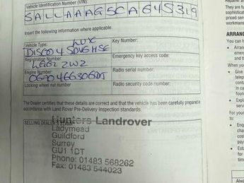 Land Rover Discovery 3.0 SD V6 HSE Luxury Auto 4WD Euro 5 5dr