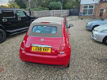 Fiat 500C 1.2 Lounge Convertible 2dr Petrol Dualogic Euro 6 (s/s) (69 bhp)