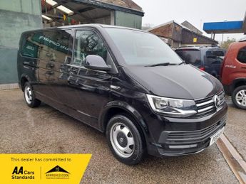 Volkswagen Transporter T32 TDI SHUTTLE SE BMT, 1 OWNER, 9 SEATS AUTO, LWB, BLACK,FVWSH