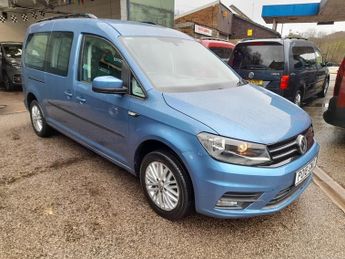Volkswagen Caddy C20 LIFE TDI,AUTO,5 SEAT WHEELCHAIR ADAPTED, FLAT REAR RAMP