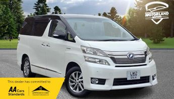 Toyota Vellfire 2.4L HYBRID AUTO 7 SEATS 5 DR