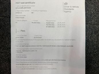 Ford Fiesta STYLE PLUS ONE OWNER+CLEAN MOT+TWO KEYS