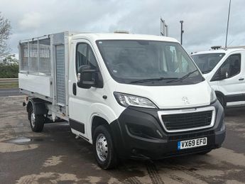 Peugeot Boxer PEUGEOT BOXER CAGE TIPPER WITH TOOLBOX.*FULL ALLOY WITH AIRCON*.