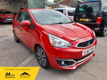 Mitsubishi Mirage 1.2 JURO 5DR, AUTOMATIC, RED, ONLY 39,574 MILES, HUGE HISTORY FI