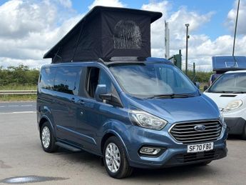 Ford Tourneo FORD CUSTOM 4 BERTH CAMPERVAN WITH POPTOP ROOF.
