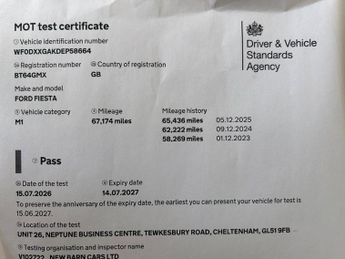 Ford Fiesta ZETEC £20 TAX+BLUETOOTH+CLEAN MOT