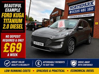 Ford Kuga TITANIUM ECOBLUE - BUY NO DEPOSIT FROM £69 A WEEK - SAT-NAV CRUI
