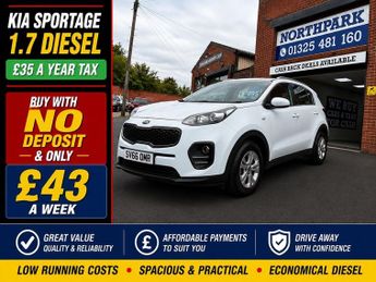 Kia Sportage CRDI 1 ISG BUY NO DEPOSIT FROM £43 A WEEK £35 A YEAR ROAD TAX SI