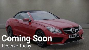 Mercedes E Class 2.0 E200 AMG Sport Cabriolet G-Tronic+ Euro 6 (s/s) 2dr