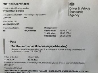 Volkswagen Up MOVE UP BLUETOOTH+£20 TAX+AIR CON