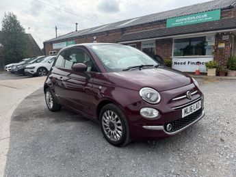 Fiat 500 LOUNGE- Edition Pan Roof -CHEAP INSURANCE - Great MPG 56+ -CHEAP