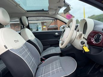 Fiat 500 LOUNGE- Edition Pan Roof -CHEAP INSURANCE - Great MPG 56+ -CHEAP