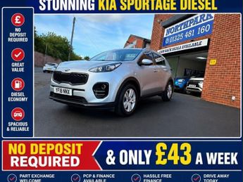 Kia Sportage CRDI 2 ISG BUY NO DEPOSIT FROM £43 A WEEK SAT NAV DAB RADIO APPL