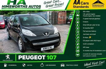 Peugeot 107 1.0 12V Urban Euro 5 5dr