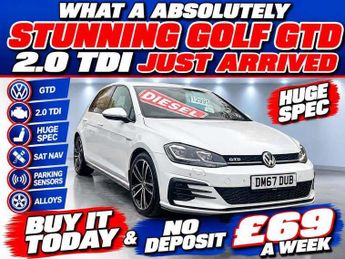 Volkswagen Golf TDi GTD TDI - BUY NO DEPOSIT FROM £69 A WEEK - HEATED LEATHER SEATS 