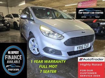 Ford S-Max 2.0 TDCi Titanium MPV 5dr 7 Seat Euro 6 (s/s) (150 ps)