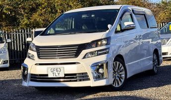 Toyota Vellfire ALPHARD 2.4 PETROL 2014(63) COLDBOX,7 SEAT DVD BT