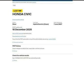 Honda Civic 1.3 IMA ES 4dr