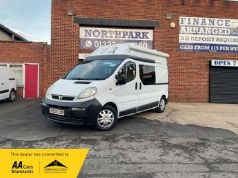 Vauxhall Vivaro DI 2900 LWB H/R P/V camper van see below for full spec no vat on