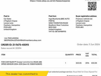 Chrysler PT Cruiser 2.0 LIMITED