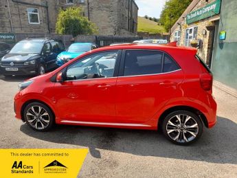 Kia Picanto 1.0 DPi GT-Line AMT Euro 6 (s/s) 5dr, AUTO, 1 OWNER, RED, FULL H