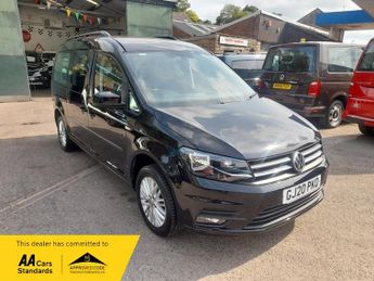 Volkswagen Caddy C20 MAXI LIFE 2.0 TDI, AUTO, 5 SEAT WHEELCHAIR ADAPTED, BLACK, 2