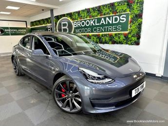 Tesla Model 3 PERFORMANCE AWD [SAT NAV, LEATHER, HEATED SEATS, PANORAMIC ROOF 