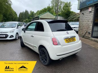 Fiat 500 TWINAIR PLUS. 59330 miles 10 Service Stamps. NEW MOT. Full Leath