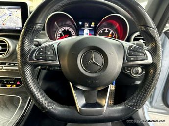 Mercedes C Class C 220 D AMG LINE [8X SERVICES, SAT NAV, LEATHER, HEATED SEATS & 
