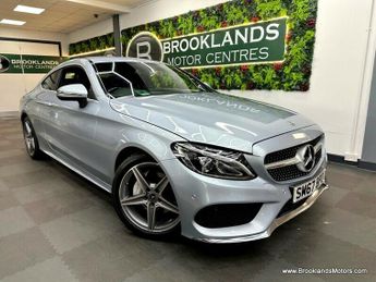 Mercedes C Class C 220 D AMG LINE [8X SERVICES, SAT NAV, LEATHER, HEATED SEATS & 