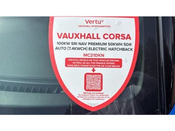 Vauxhall Corsa 100kW SRi Nav Premium 50kWh 5dr Auto [7.4kWCh] Electric Hatchbac