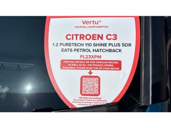 Citroen C3 1.2 PureTech 110 Shine Plus 5dr EAT6 Petrol Hatchback